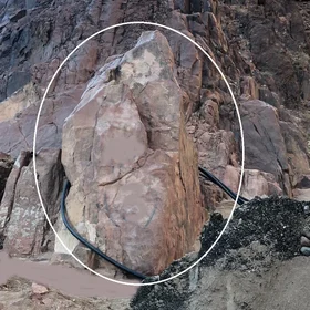 The Holy Chair of the Prophet Moses, from G3-granite Rock, Saint Catherine, Egypt