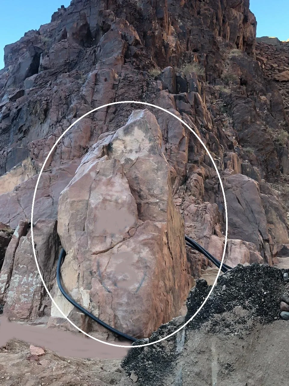 The Holy Chair of the Prophet Moses, from G3-granite Rock, Saint Catherine, Egypt