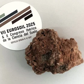 Gypsiferous soil aggregate (with product placement)