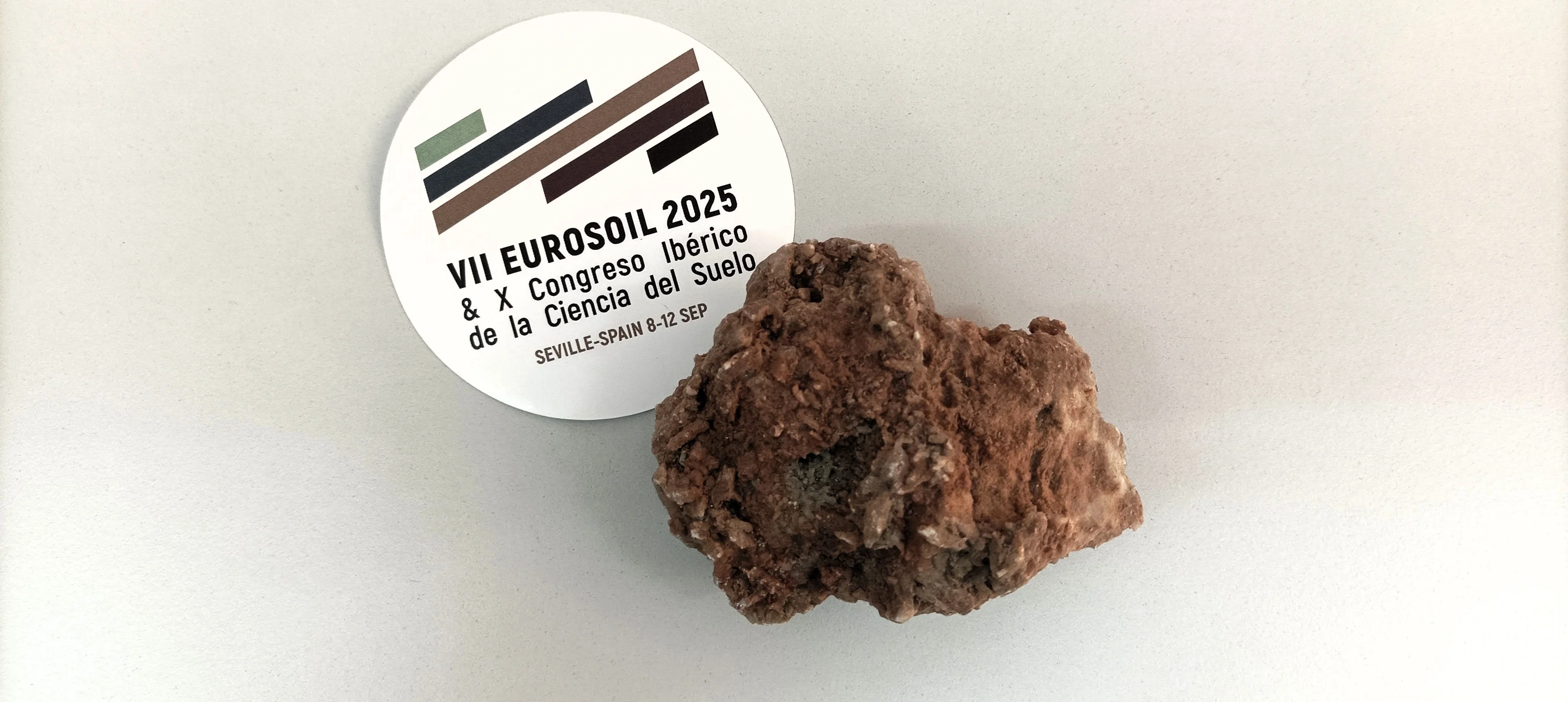 Gypsiferous soil aggregate (with product placement)
