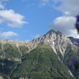 The Piz Lischana in the Lower Engadin, Switzerland