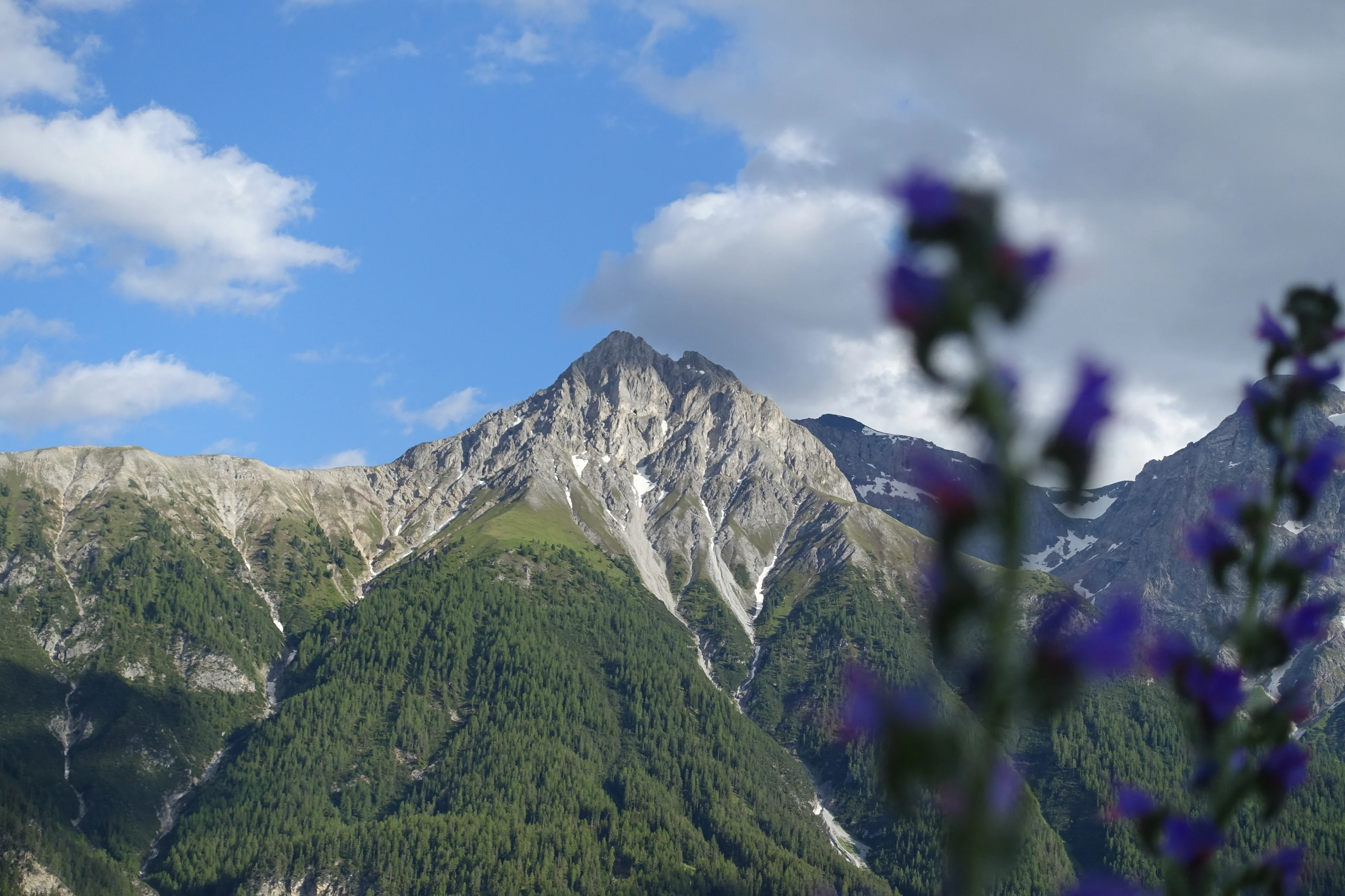 The Piz Lischana in the Lower Engadin, Switzerland