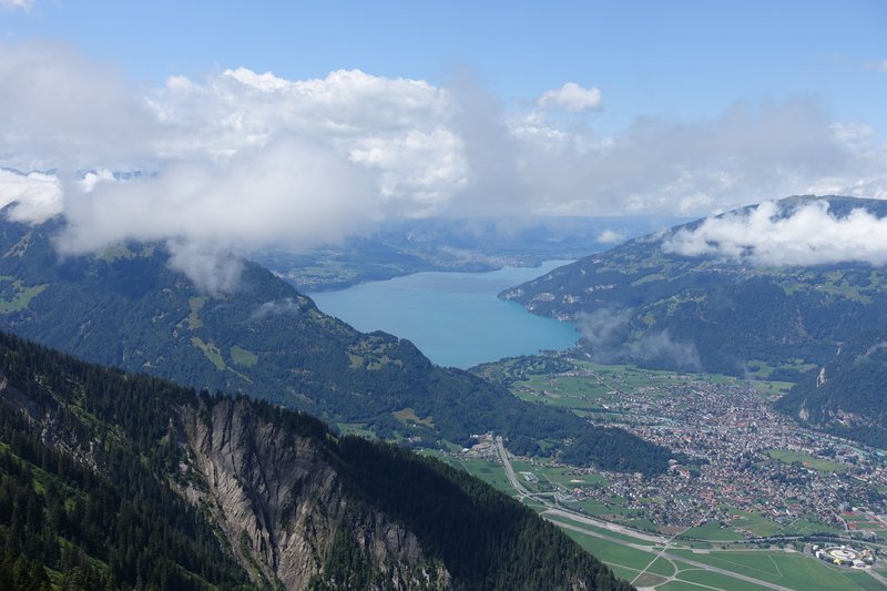 View on Lake Thun and Interlaken from Schynige Platte