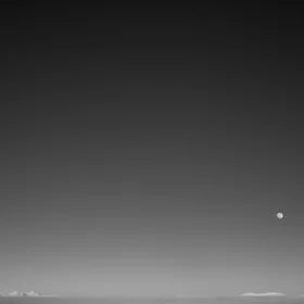 Earth, moon, and sky