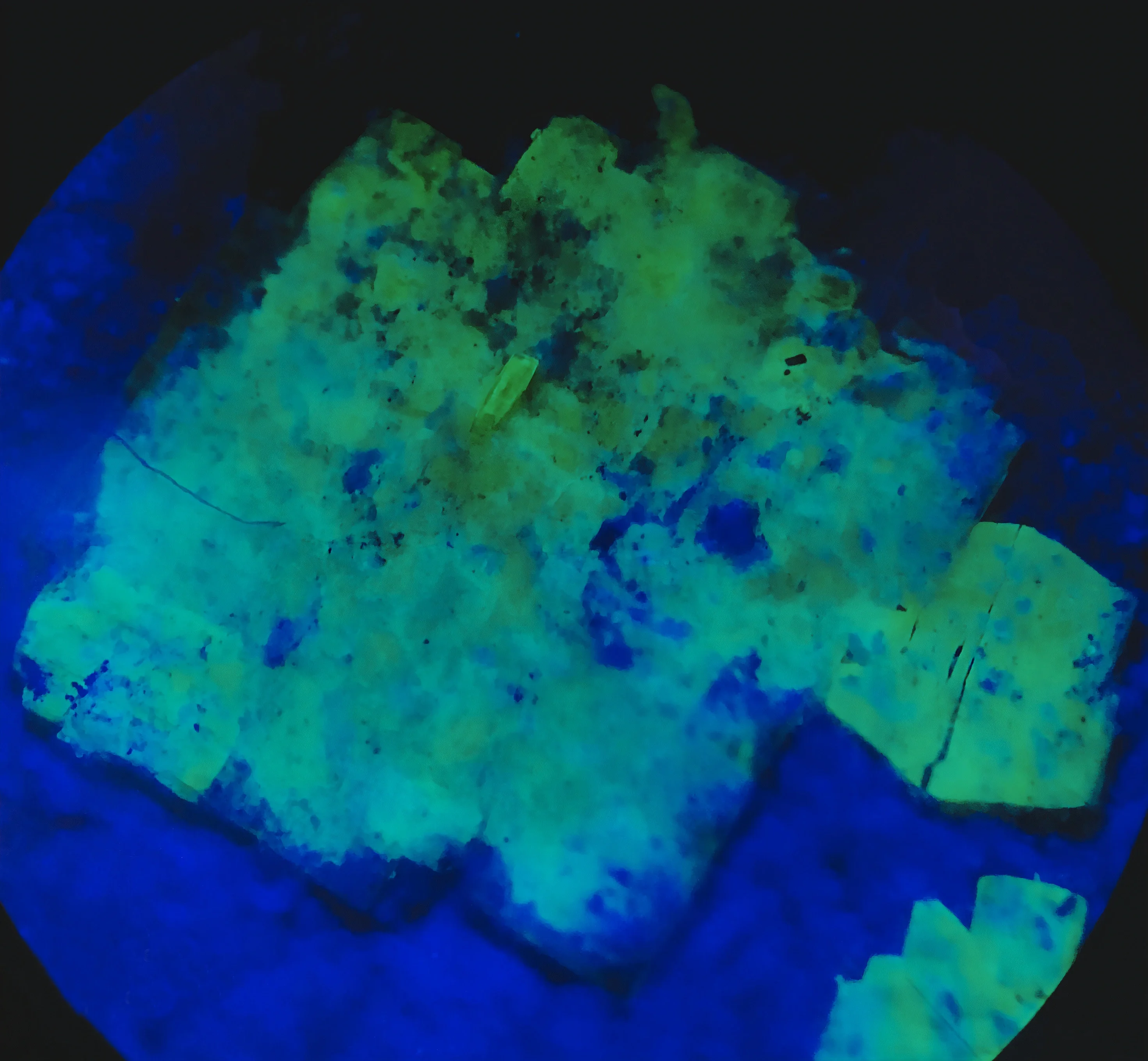 Torbernite flakes from les Bois Noirs, France