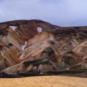 Landmannalaugar painted mountains