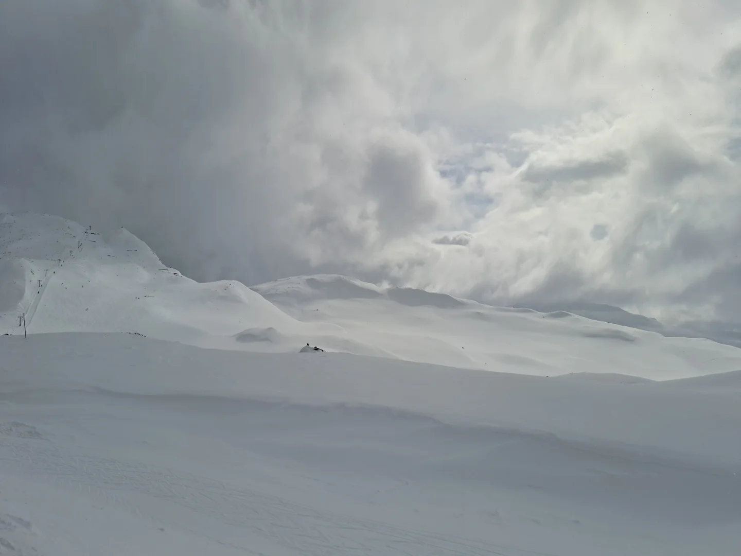 Shades of White - mountain scene from Norway