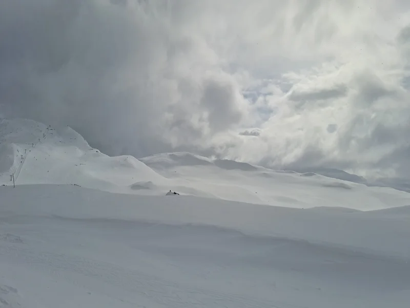 Shades of White - mountain scene from Norway
