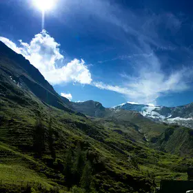 Glaciers reaching into the sky