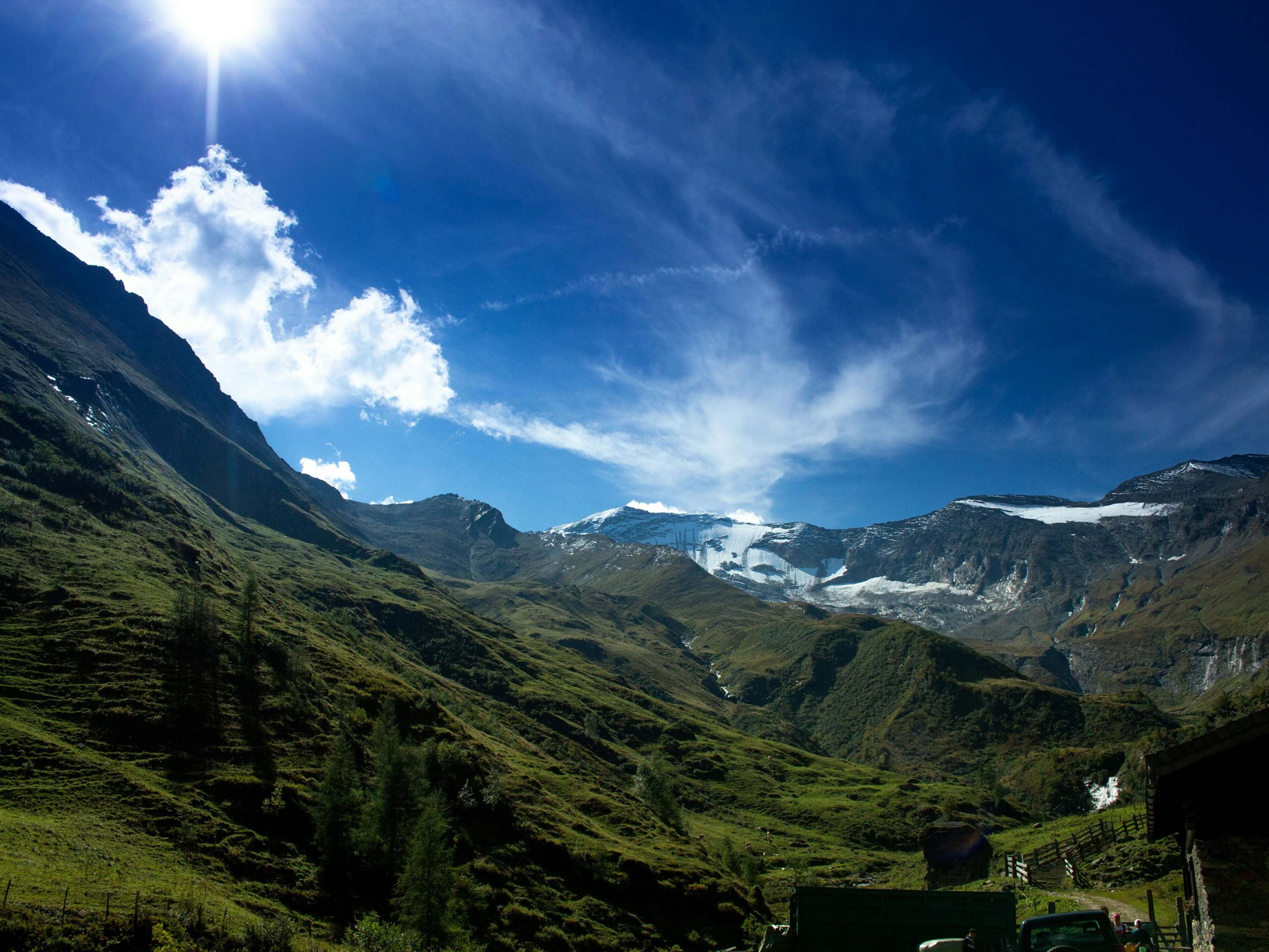 Glaciers reaching into the sky
