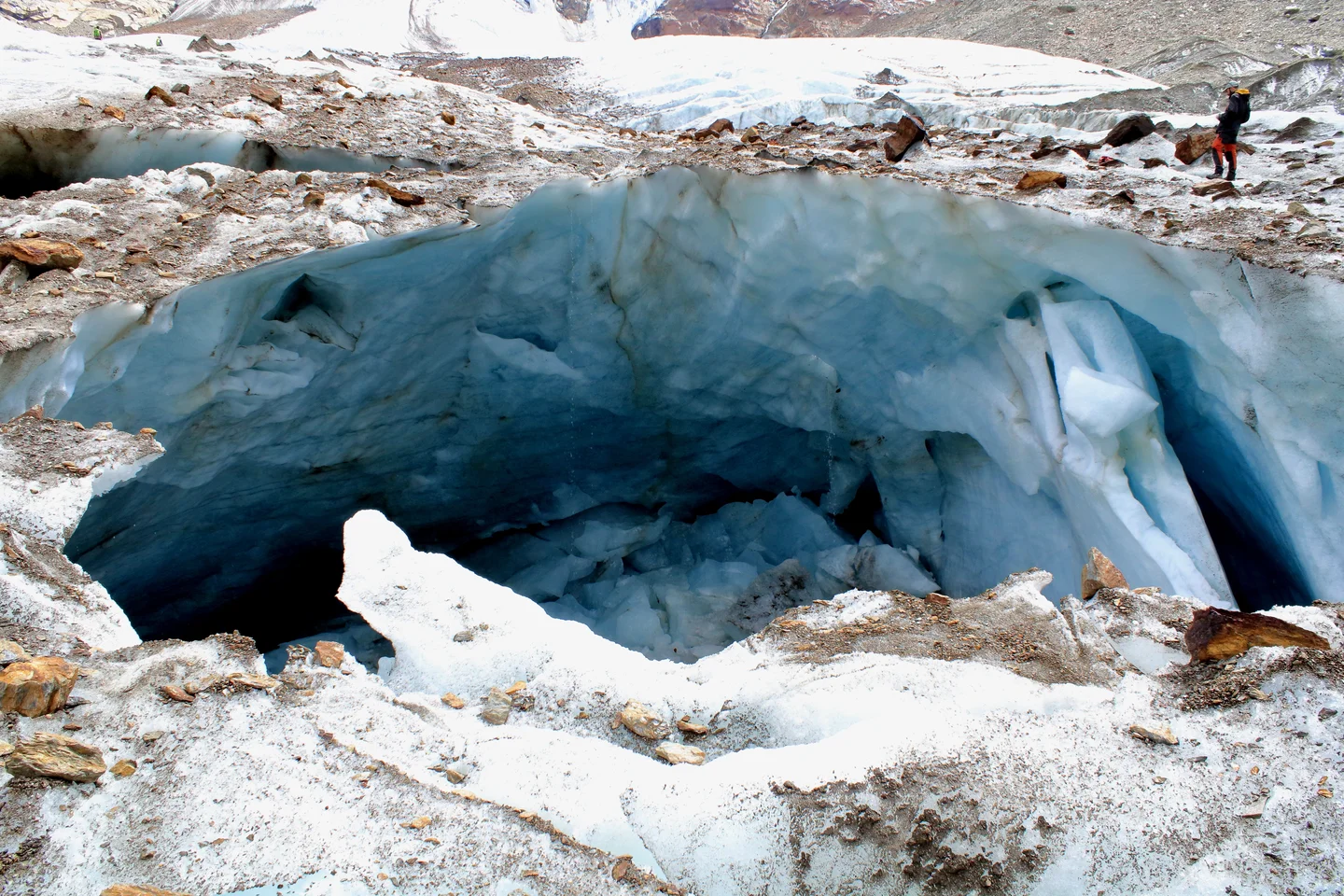 Deep inside the glacier