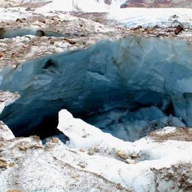 Deep inside the glacier