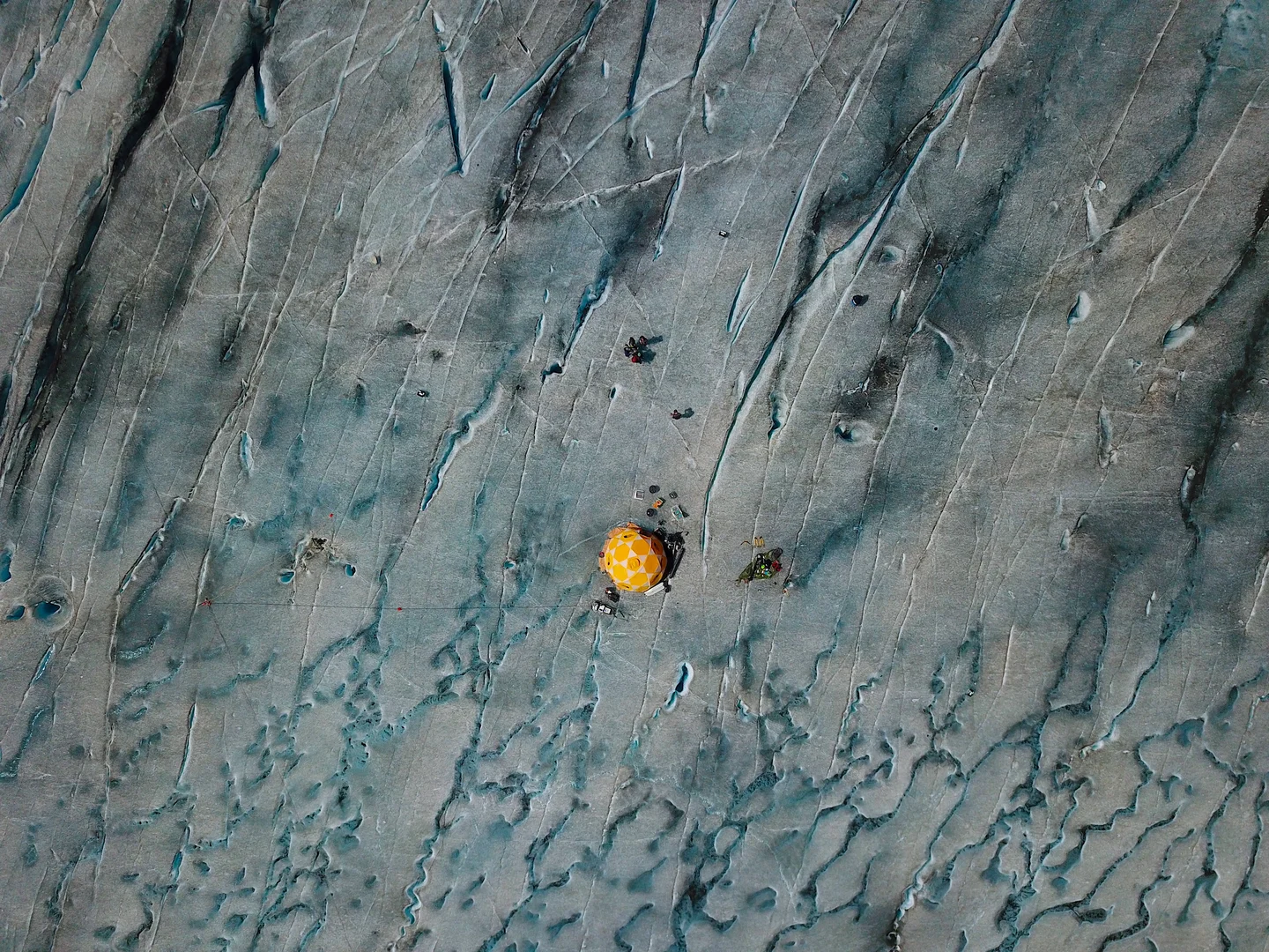 A sky full of scars - Rhône Glacier, Switzerland
