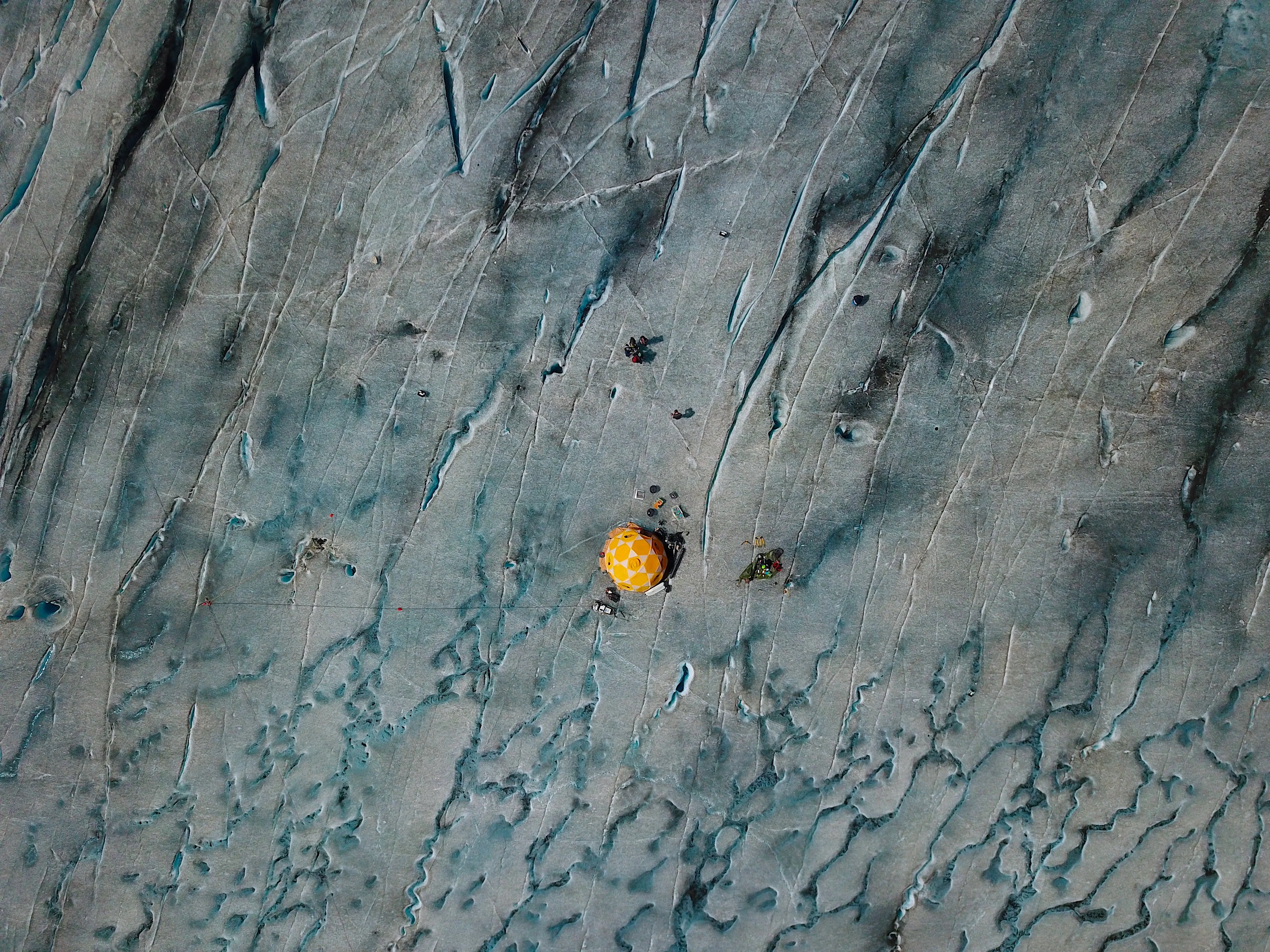 A sky full of scars - Rhône Glacier, Switzerland