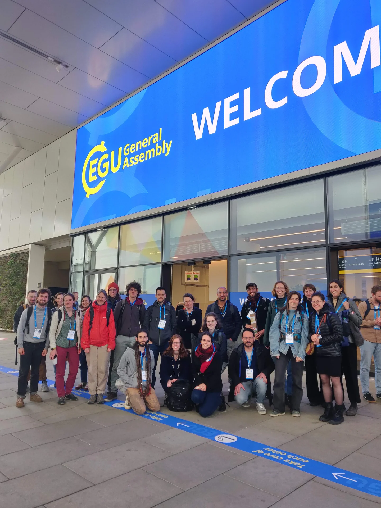 EGU Scientists gathering before a climate protest