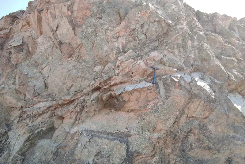 The outcrop of G3-granite
