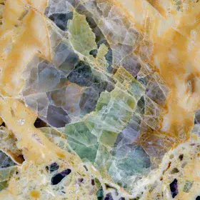 Close-up of Hydrothermal fluorite from la Barre former mine, France