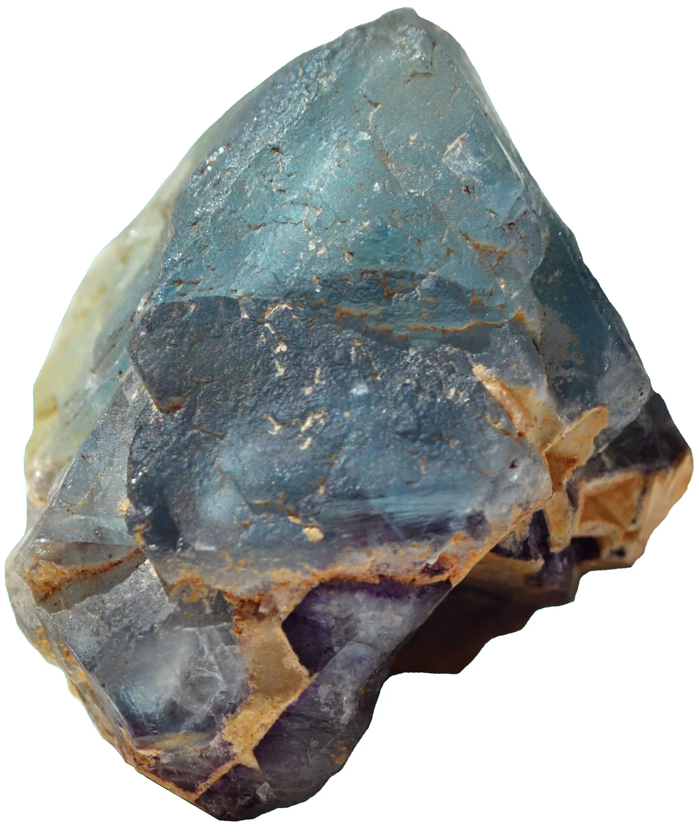 Fluorite octahedron from La Barre mine
