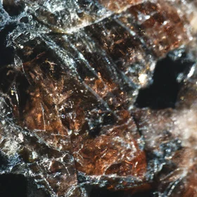 Precambrian garnet from Kopparnäs coastline, Finland.