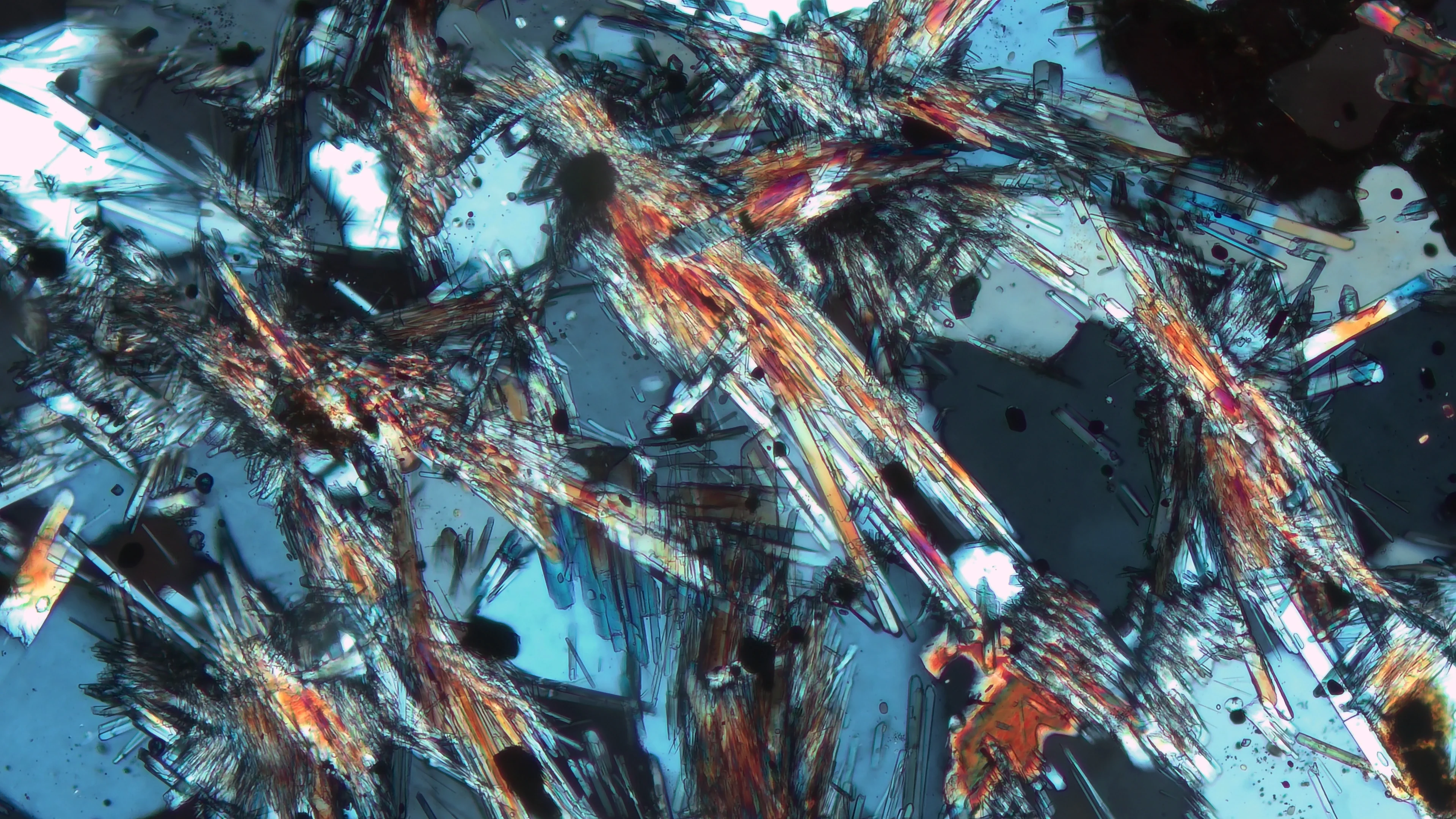 Sillimanite needles in a quartzite