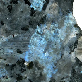 Feldspars in a larvikite
