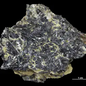 Blue schist sample from the Isle of Groix with ferroglaucophane