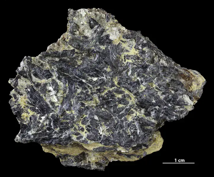 Blue schist sample from the Isle of Groix with ferroglaucophane