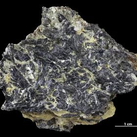 Blue schist sample from the Isle of Groix with ferroglaucophane