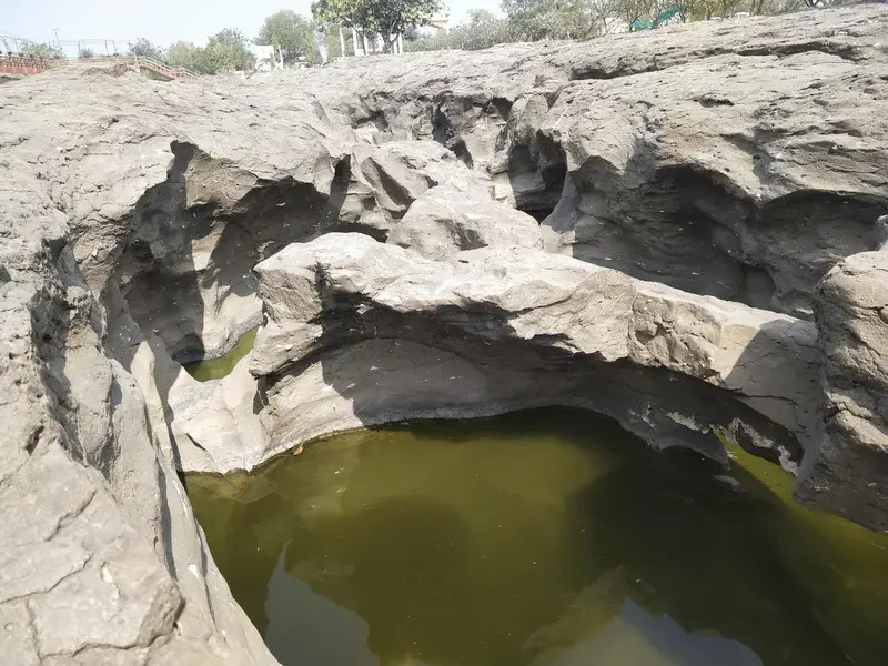 The potholes of the Kukadi River at Nighoj, Maharashtra