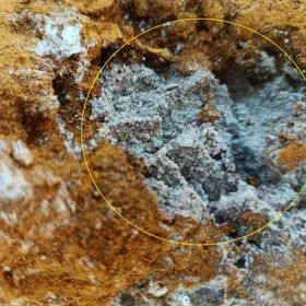 Lead Ore within Lime Deposits