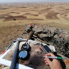 Geological maping at gold prospect, Iran