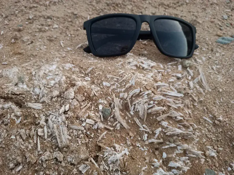 Needles-like Altered Gypsum Crystals within Lime and Sands Deposits