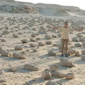 DESERT BOULDERS (due to weathering processes in the region)