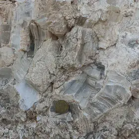 Outcrop of Calcite/Gypsum Full-growth Crystals