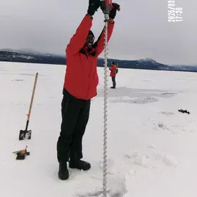 Field Work Elf Helps With Augering