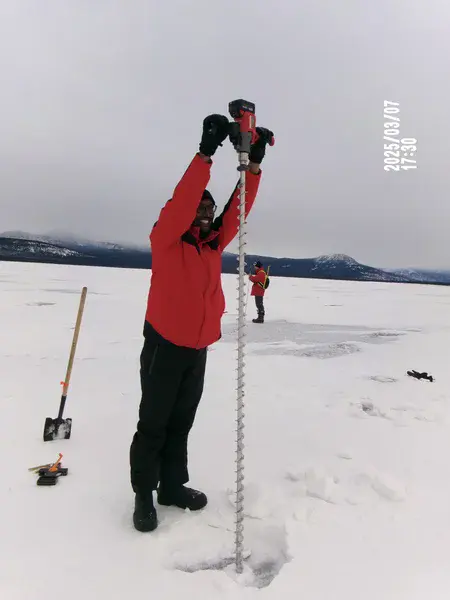 Field Work Elf Helps With Augering