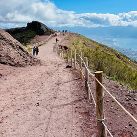 The Majestic Path Encircling the Great Cone of Vesuvius.