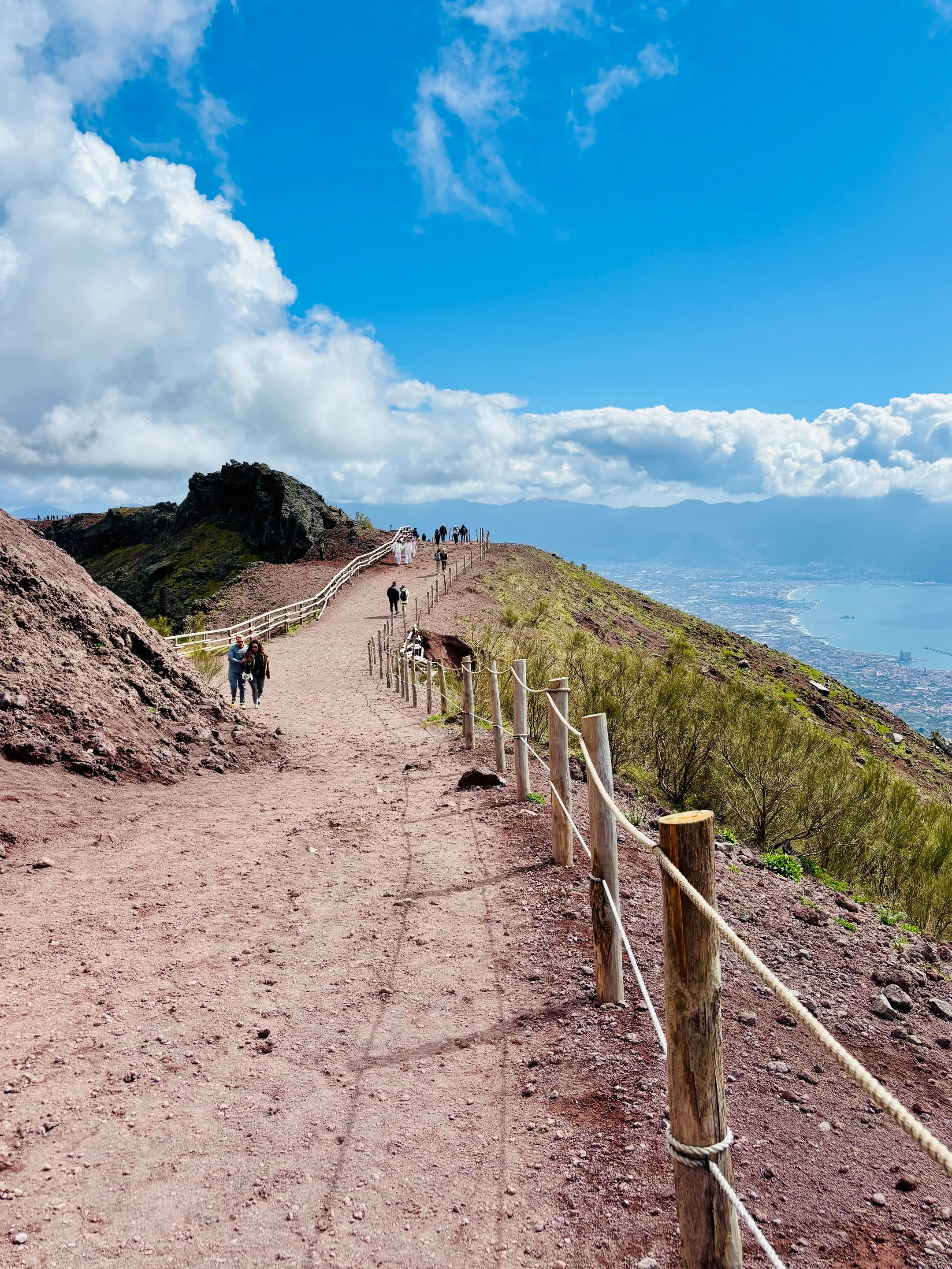 The Majestic Path Encircling the Great Cone of Vesuvius.