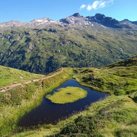 God's Eye in the heart of the Alps