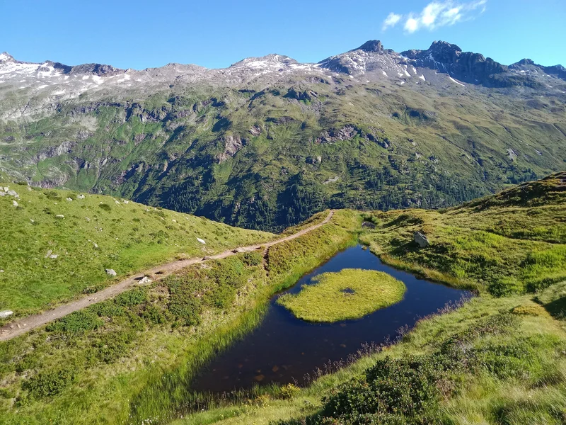 God's Eye in the heart of the Alps