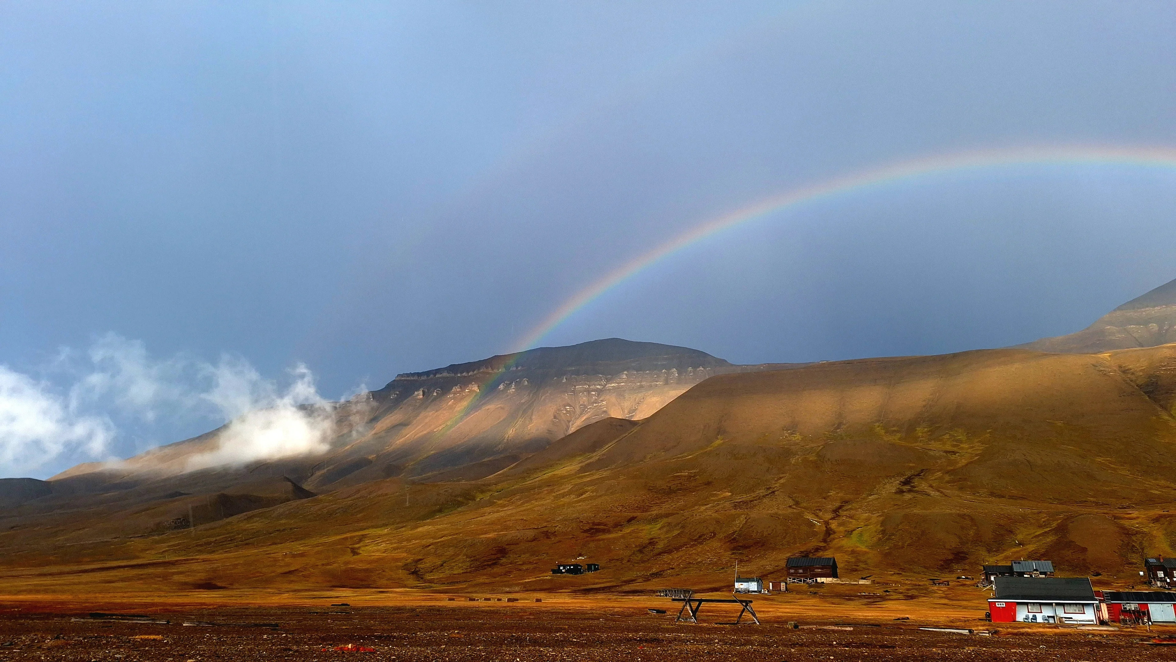 Arctic Colors: Rainbow Over Svalbard