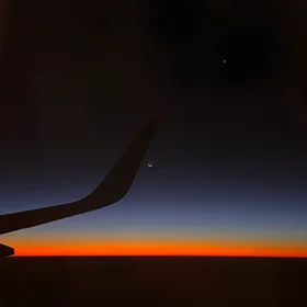 Between Day and Night: A Skyward Moment