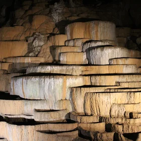 Travertine Terraces in the Škocjan caves