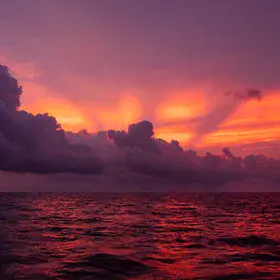 The Silk of the Sea and Sky — A Sunset Etched in Memory