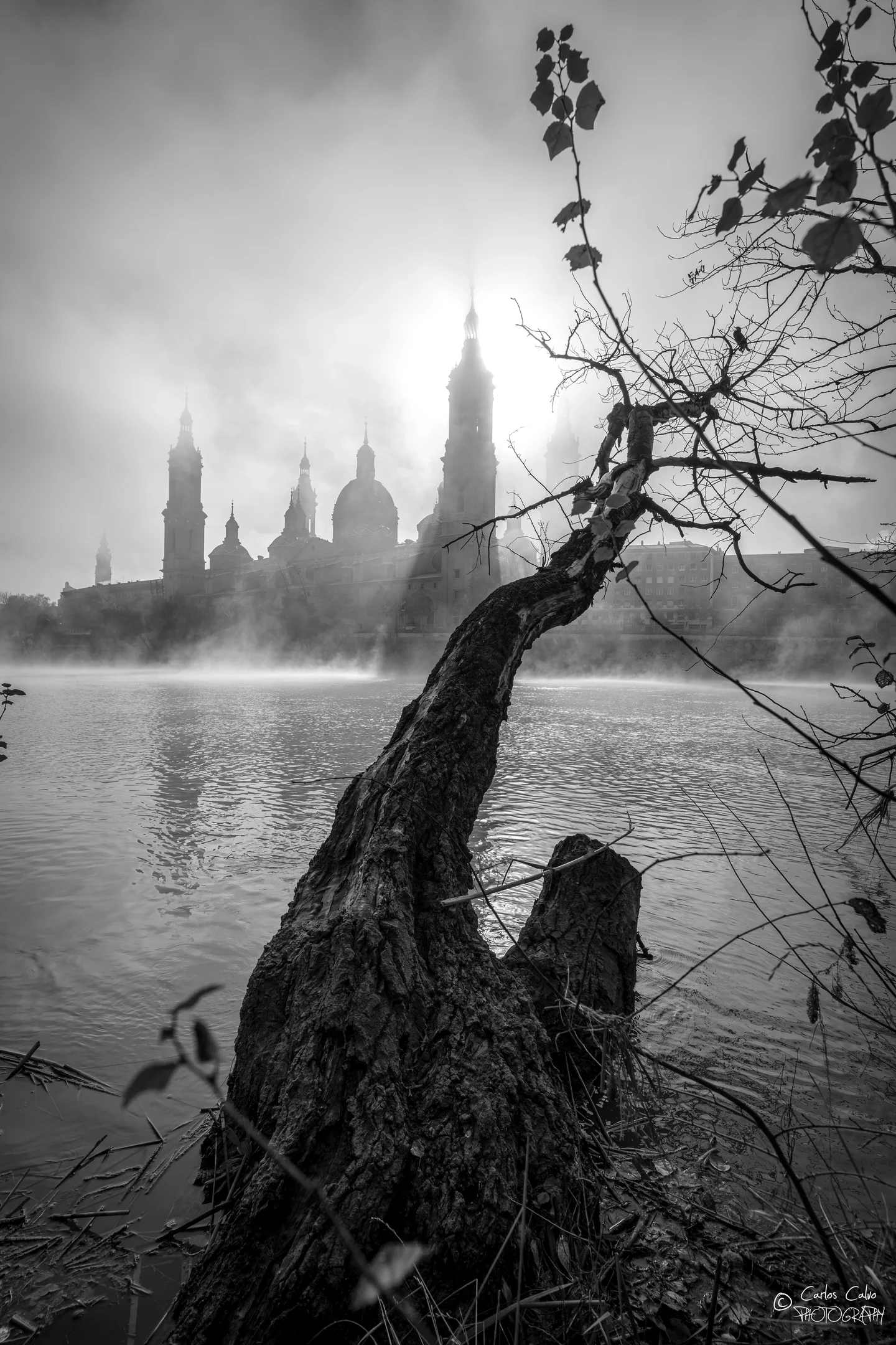 Radiation fog over the Ebro river