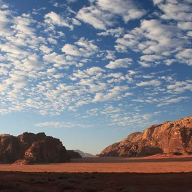 Sunrise in the desert