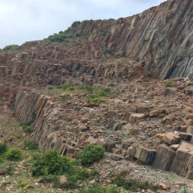 Columnar basalt in UNESCO Global Geopark