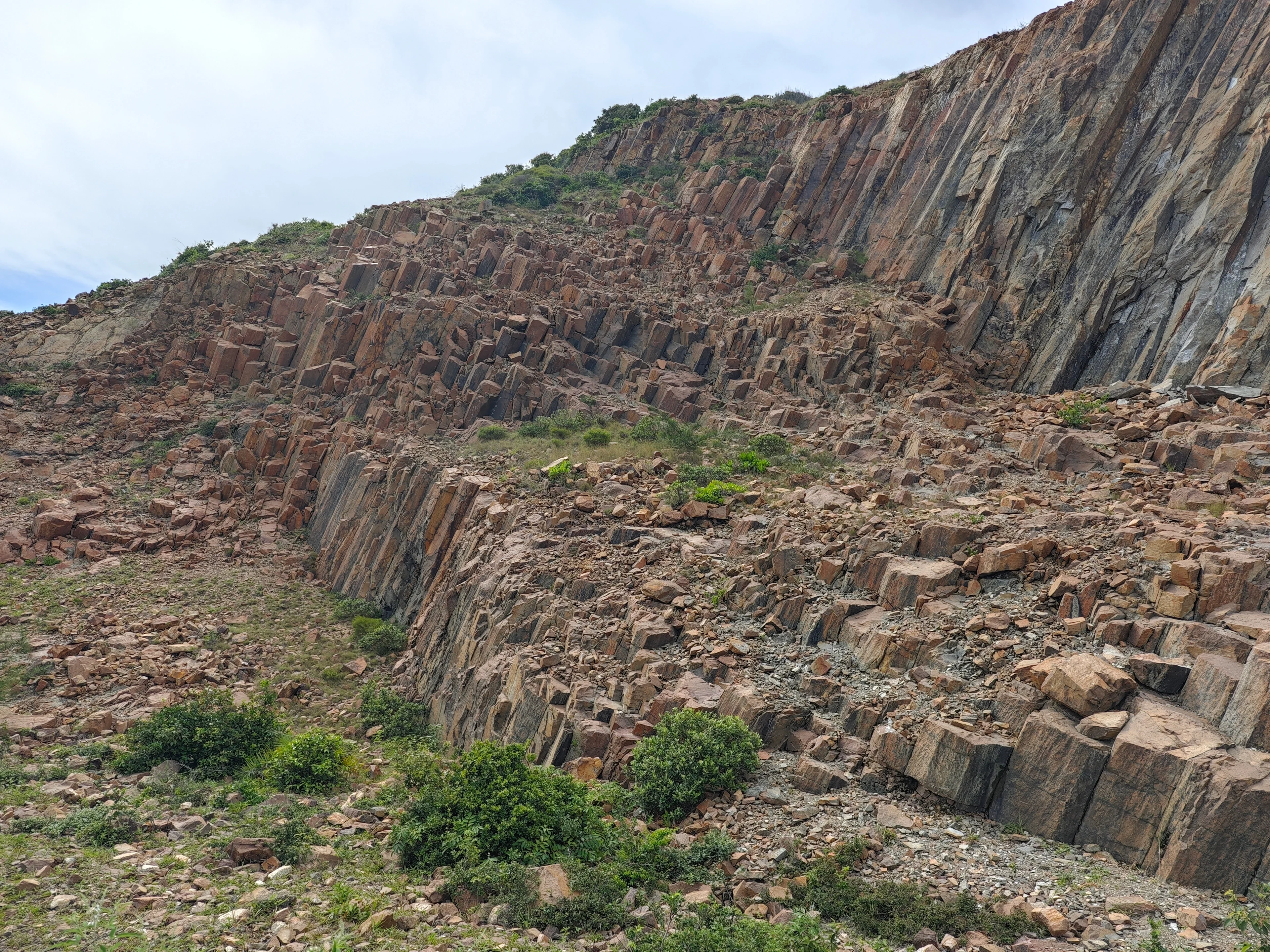 Columnar basalt in UNESCO Global Geopark