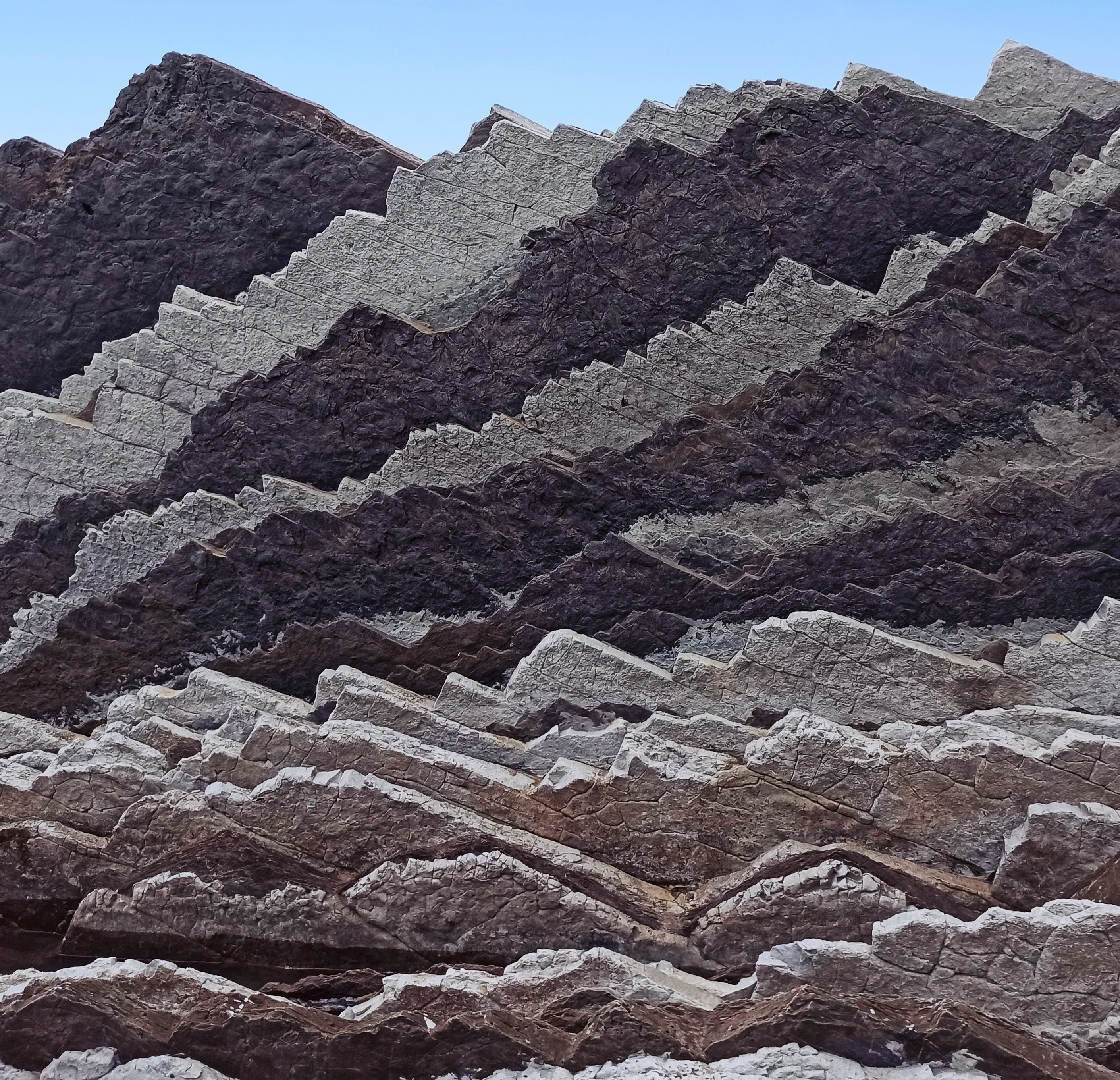 Stylized “mountains” of the Basque Coast