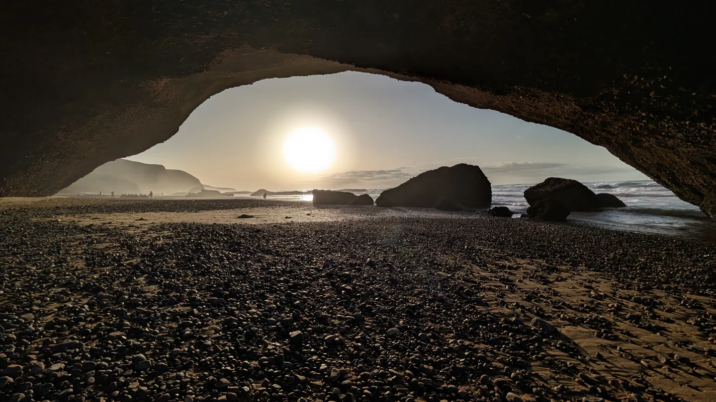 Through the arches in Morocco